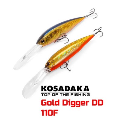 Воблеры Kosadaka Gold Digger DD 110F