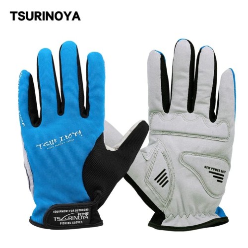 Перчатки Tsurinoya All-finger Blue