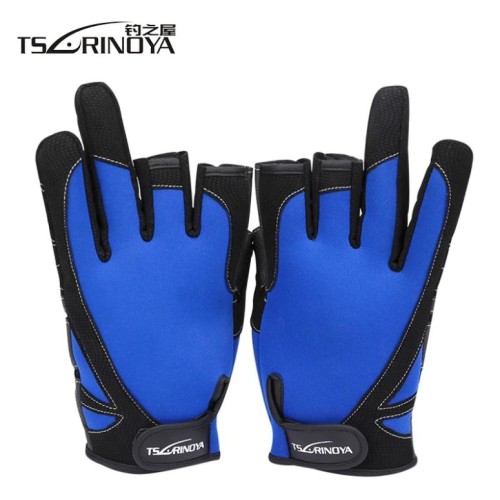 Перчатки Tsurinoya Blue - размер L