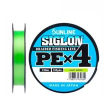 Шнур Sunline Siglon PE X4 Light Green (150m/0,2PE/1,6kg)