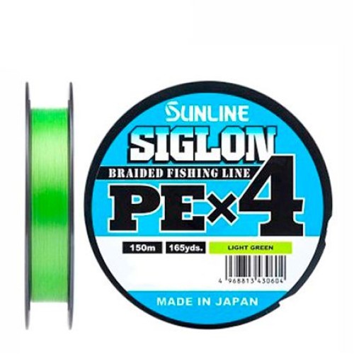 Шнур Sunline Siglon PE X4 Light Green (150m/1,0PE/7,7kg)