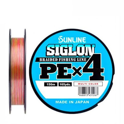 Шнур Sunline Siglon PE X4 Multicolor (150m/0,6PE/4,5kg)