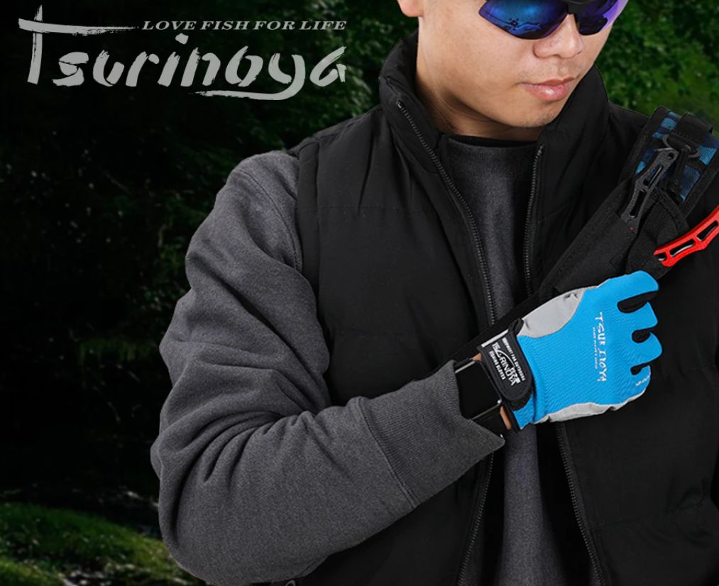 перчатки TSURINOYA All-finger Blue